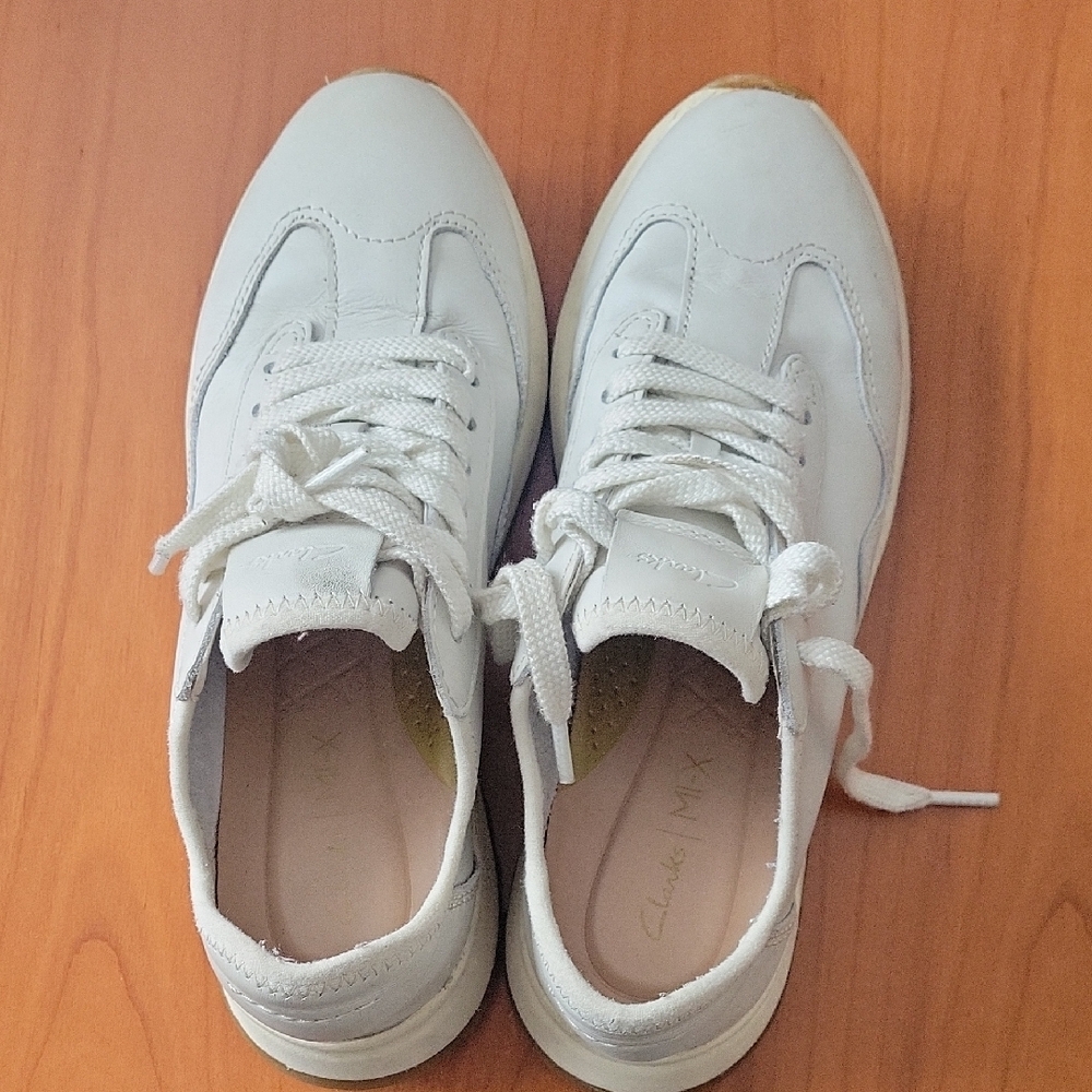 Clarks White Sneakers